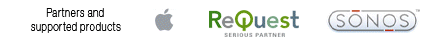 In Partnership With: Apple, ReQuest, Sonos, CEDIA, MacSupportStore, Escient, Imerge, Integra, Magnolia, Russound, Creative, Elan